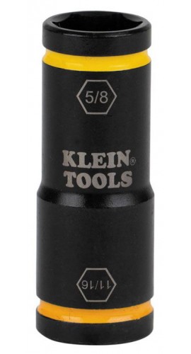 Klein Tools 66075 Flip Impact Socket, 11/16 and 5/8-Inch-
