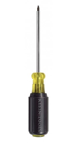 Klein Tools 666 Tournevis &amp;agrave; pointe carr&amp;eacute;e n&amp;deg; 2 poches vis encastr&amp;eacute;es, tige de 203 mm-