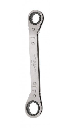 Klein Tools 68242 Reversible Ratcheting Box Wrench, 3/4 x 7/8&amp;quot;-