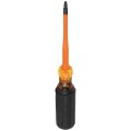 Klein Tools 6944INS Tournevis isol&amp;eacute; class&amp;eacute; 1000 V &amp;agrave; pointe mince, t&amp;ecirc;te carr&amp;eacute;e n&amp;deg; 2, tige ronde de 10,9 cm-