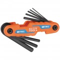 Klein Tools 70540M Compact Folding Hex Key Set, 8-Key, Metric Sizes-