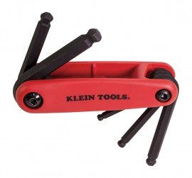 Klein Tools 70572 Grip-It 5-Key Ball Hex Set, 5 to 10 mm-