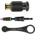 Klein Tools 85515HD Flip Socket, Mini Ratchet and Multi-Bit Driver Set, 3-Piece-