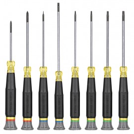Klein Tools 85617 Precision Screwdriver Set, Slotted, Phillips, and TORX&amp;reg; 8-Piece-
