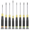 Klein Tools 85617 Precision Screwdriver Set, Slotted, Phillips, and TORX&amp;reg; 8-Piece-