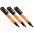 Klein Tools 861023 Skribes™ Chisel Tip Permanent Markers, Black, 3-Pack-