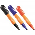 Klein Tools 861923 Skribes™ Chisel Tip Permanent Markers, Multi-Color, 3-Piece-