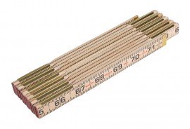 Klein Tools 900-6 Wood Folding Rule, 6&#039;, inside reading-
