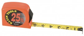 Klein Tools 92825HV Ruban &amp;agrave; mesurer de 7,6 m, bo&amp;icirc;tier &amp;agrave; grande visibilit&amp;eacute;-