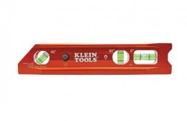 Klein Tools 935RBLT Lighted Torpedo Billet Level, V-groove, 3 minute auto-off-