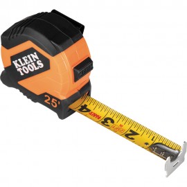 Klein Tools 9525 Ruban &amp;agrave; mesurer compact &amp;agrave; crochet double, 7,62&amp;nbsp;m-
