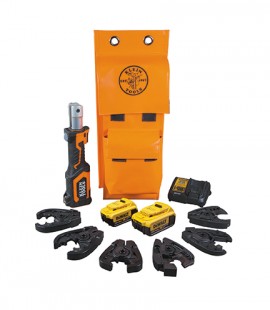 Klein Tools BAT207T144H Trousse de coupe-c&amp;acirc;bles/pince &amp;agrave; sertir &amp;agrave; batterie, 4 Ah-