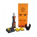 Klein Tools BAT207T23 Pince &amp;agrave; sertir &amp;agrave; batterie, t&amp;ecirc;te &amp;agrave; matrice &amp;laquo; O &amp;raquo;, 2 Ah-