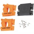Klein Tools BCRP03 Pi&amp;egrave;ces d&#039;ancrage avec pi&amp;egrave;ce d&#039;insertion, syst&amp;egrave;me de crochets en S, syst&amp;egrave;me de rail, paquet de 2-