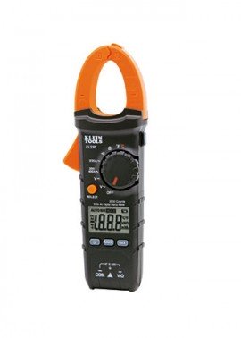 Klein Tools CL210 Clamp Meter, digital AC auto-ranging tester with thermocouple probe-