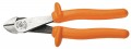 Klein Tools D2000-48-INS Heavy-Duty Insulated Diagonal Cutting Pliers with angled head, 8&amp;quot;-