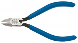 Klein Tools D2574 Pince &amp;agrave; coupe diagonale de 10,8 cm poches l'&amp;eacute;lectronique, bec effil&amp;eacute;, m&amp;acirc;choire mince-
