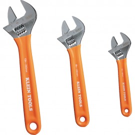 Klein Tools D5073 Extra-Capacity Adjustable Wrenches, 3-Piece-