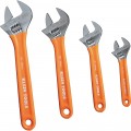 Klein Tools D5074 Jeu de 4&amp;nbsp;cl&amp;eacute;s &amp;agrave; molette &amp;agrave; grande capacit&amp;eacute;-