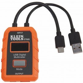 Klein Tools ET920 Multim&amp;egrave;tre num&amp;eacute;rique USB‑A et USB‑C-