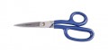 Klein Tools G718LRC Cisaille robuste avec anneau poches tapis, courb&amp;eacute;e, poign&amp;eacute;es enduites, 229 mm-