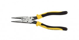 Klein Tools J2068C Pince universelle &amp;agrave; bec effil&amp;eacute; et &amp;agrave; ressort poches coupe et d&amp;eacute;nudage de 21,9 cm-