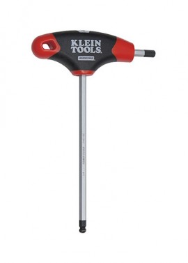 Klein Tools JTH6E09BE Cl&amp;eacute; hexagonale &amp;agrave; manche en T et embout sph&amp;eacute;rique de 9/64 &amp;quot;, tige de 152 mm-