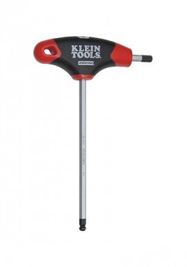 Klein Tools JTH6E13BE Journeyman Ball End Hex Key with T-handle, 0.25", 6" blade-