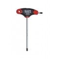 Klein Tools JTH6E13BE Cl&amp;eacute; hexagonale &amp;agrave; manche en T et embout sph&amp;eacute;rique de 1/4 &amp;quot;, tige de 152 mm-