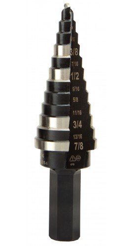 Klein Tools KTSB14 Foret &amp;eacute;tag&amp;eacute; n&amp;deg; 14 &amp;agrave; goujure double de 4,8 &amp;agrave; 22 mm-