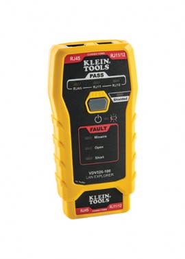 Klein Tools VDV526100 Testeur de c&amp;acirc;bles r&amp;eacute;seau et de c&amp;acirc;bles de donn&amp;eacute;es LAN Explorer&amp;trade; avec capteur &amp;agrave; distance-