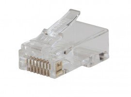 Klein Tools VDV826702 Fiches de donn&amp;eacute;es modulaires Pass-Thru&amp;trade;, RJ45, CAT5E, pqt de 50-