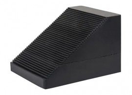 KLETON KI252 Wheel Chock, 10-5/8" x 8-5/8" x 7", Black-