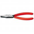 Knipex 20 01 140 Flat Nose Pliers, 5.5", plastic coated handles-