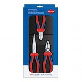 Knipex 00 20 11 Assembly Pliers Set, 3-piece, with tray-