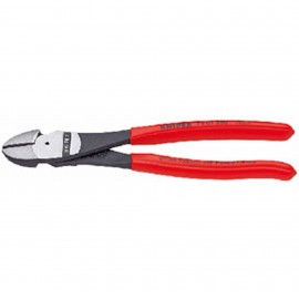 Knipex 74 01 180 High Leverage Diagonal Cutter, 7", plastic coated handles-