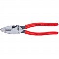 Knipex 90 12 40 Lineman's Pliers, 9.5", non-slip plastic coating-
