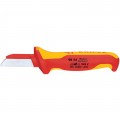 Knipex 9854 Couteau &amp;agrave; d&amp;eacute;gainer isol&amp;eacute;, 1000 V, 177.8 mm-
