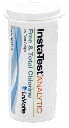 LaMotte 3027-G Insta-Test Free et Total Chlore Test Brounds, 25 bandes-