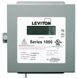 Leviton 1N277-011 Indoor Single Element kWh Meter, MAX 100A, Meter Only-
