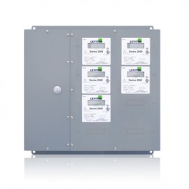 Leviton 2M404-CFG S&amp;eacute;rie 2000 MMU Unit&amp;eacute;s de compteurs multiples, 277/480 V, 4 compteurs &amp;agrave; trois &amp;eacute;l&amp;eacute;ments-