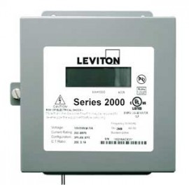 Leviton 2N208-8D VerifEye Series 2000 3P/4W Indoor 3-Element Demand Meter, 120/240/208 V, 800 A-