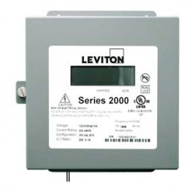 Leviton 2N480-4D VerifEye Series 2000 3P/4W Indoor 3-Element Demand Meter, 277/480 V, 400 A-