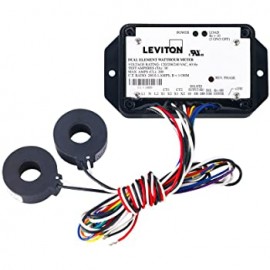 Leviton 7B201-T01 Dual-Element Mini Meter, 100:0.1 A, 120/240 VAC-