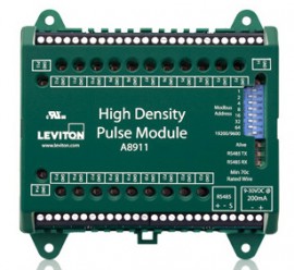 Leviton A8911-023 HD Pulse Module, 23 Inputs, Modbus-