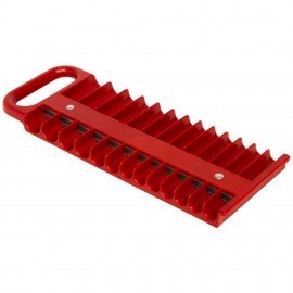 Lisle 40120 Magnetic Socket Holder, ¼", red-