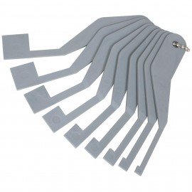 Lisle 83400 Truck Brake Lining Gauge Set, 9-piece-