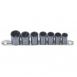 Lock Technologies LT4800 Syst&amp;egrave;me d'extraction de bouchon de vidange d'huile &amp;agrave; douilles h&amp;eacute;lico&amp;iuml;dales, entra&amp;icirc;nement 9.52 mm, lot de 7-