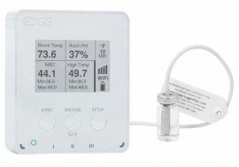 LoggerFlex EDWIPH EDGE Enregistreur de donn&amp;eacute;es pharmaceutiques avec alarme, &amp;eacute;cran E-Ink et WiFi, -55 &amp;agrave; 125&amp;deg;C, 0 &amp;agrave; 99% HR-