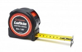 Lufkin L1025CME-02 Command Control Tape Measure, 1&lt;sup&gt;3&lt;/sup&gt;&amp;frasl;&lt;sub&gt;16&lt;/sub&gt;&amp;quot; x 8 m/26&#039;, yellow-clad-